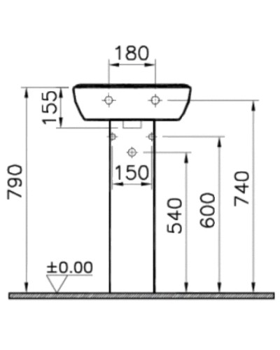 Пьедестал Vitra Zentrum 6408B003-0156