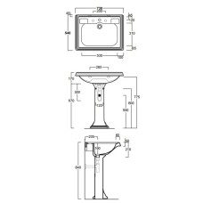 Пьедестал для раковины Simas Arcade AR805bi