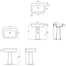 Пьедестал для раковины Simas Evolution EVO03bi