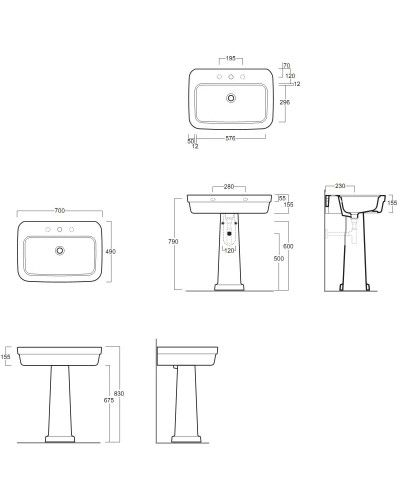 Пьедестал для раковины Simas Evolution EVO03bi