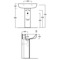 Пьедестал для раковины Simas Lft Spazio CN200bi