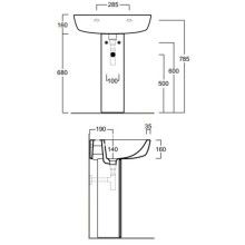 Пьедестал для раковины Simas Lft Spazio CN200bi