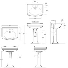 Пьедестал для раковины Simas Londra LO905bi