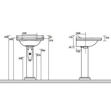 Пьедестал для раковины Waldorf 417001