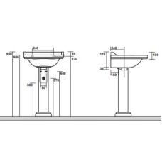 Пьедестал для раковины Waldorf 417001
