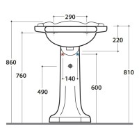 Пьедестал Globo Paestum PA005Bi