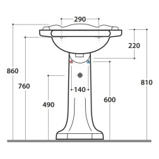 Пьедестал Globo Paestum PA005Bi