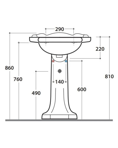 Пьедестал Globo Paestum PA005Bi