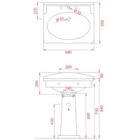 Пьедестал для раковины Artceram Hermitage HEC002 01 00