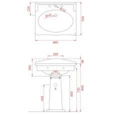 Пьедестал для раковины Artceram Hermitage HEC002 01 00