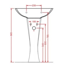 Пьедестал для раковины Artceram Jazz JZC0030100