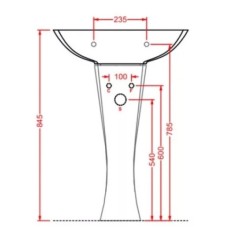 Пьедестал для раковины Artceram Jazz JZC0030100