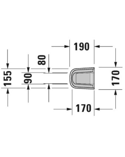 Пьедестал Duravit D-Code 08632700002