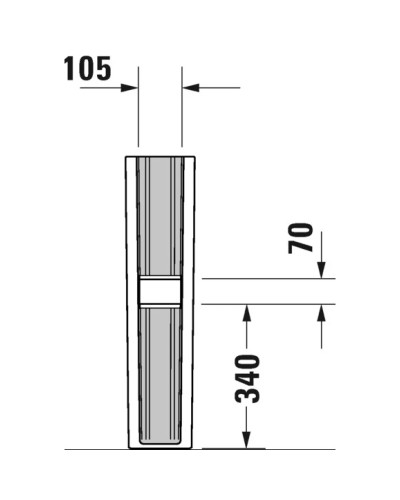 Пьедестал Duravit DuraStyle 0858290000