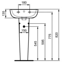 Пьедестал Ideal Standard Esedra Guest T290401