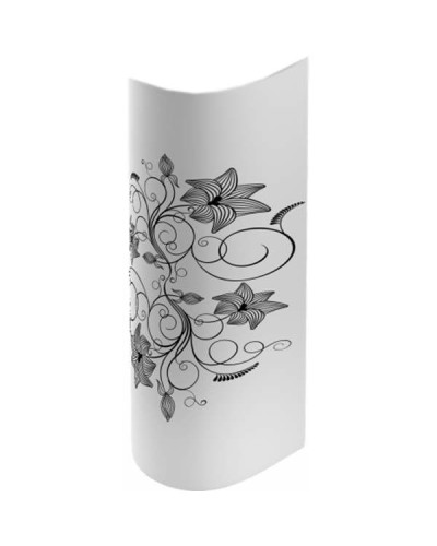 Пьедестал для раковины Sanita Luxe Art Flora ARTSLPD10 Белый с узором