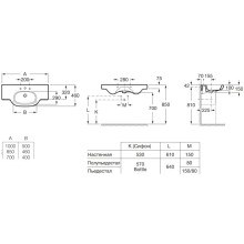 Пьедестал для раковины Roca Meridian 335240000