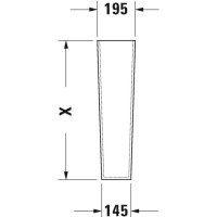 Пьедестал Duravit Starck 2 0858330000