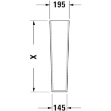 Пьедестал Duravit Starck 2 0858330000
