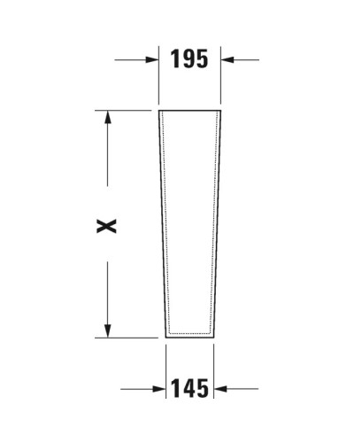 Пьедестал Duravit Starck 2 0858330000