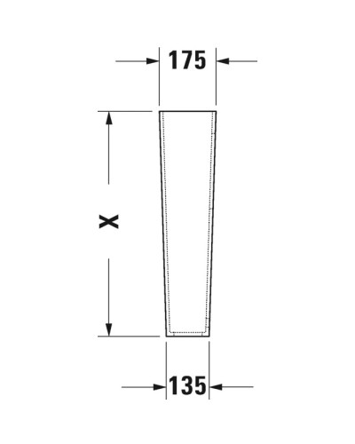 Пьедестал Duravit Starck 2 0858330000