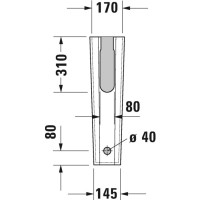 Пьедестал Duravit Starck 2 0858330000
