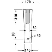 Пьедестал Duravit Starck 2 0858330000
