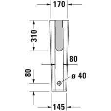Пьедестал Duravit Starck 2 0858330000