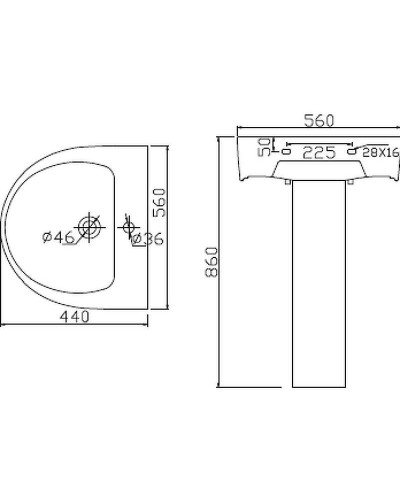 Пьедестал BelBagno Flay BB0102P Белый