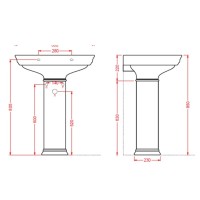Пьедестал для раковины Artceram Civitas CIC001 01 00 bix1