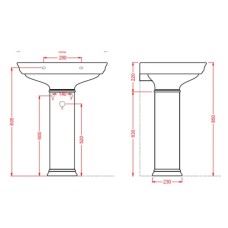 Пьедестал для раковины Artceram Civitas CIC001 01 00 bix1