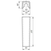 Пьедестал для раковины Cersanit Carina PO-CAR50/55/60
