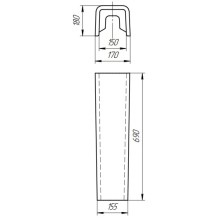 Пьедестал для раковины Cersanit Carina PO-CAR50/55/60