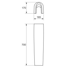 Пьедестал для раковины Cersanit Nature PO-SFU60/70