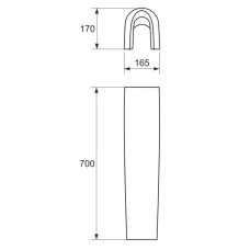 Пьедестал для раковины Cersanit Nature PO-SFU60/70