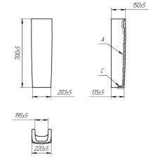 Пьедестал для раковины Cersanit City PO-CIT50/60/70