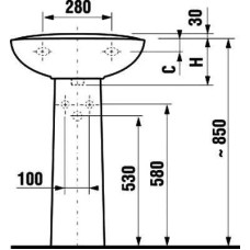 Пьедестал Jika Olimp 8.1961.0.000.000.9 Белый