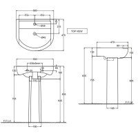 Пьедестал для раковины Jaquar Aria ARS-WHT-39301