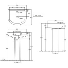 Пьедестал для раковины Jaquar Aria ARS-WHT-39301