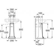 Пьедестал для раковины Roca Carmen 3370A0000