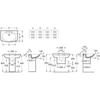 Пьедестал для раковины Roca Dama Senso 337510000