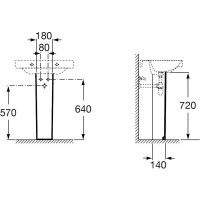 Пьедестал для раковины Roca Debba 33799000Y