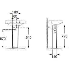 Пьедестал для раковины Roca Debba 33799000Y