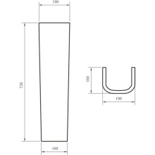 Пьедестал для раковины BelBagno Albano BB120P