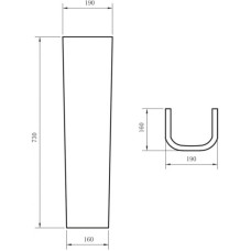 Пьедестал для раковины BelBagno Albano BB120P
