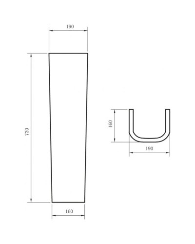 Пьедестал для раковины BelBagno Albano BB120P