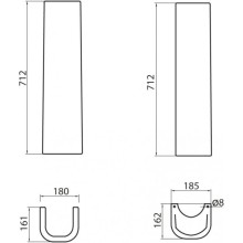 Пьедестал для раковины BelBagno Sabrina BB122P