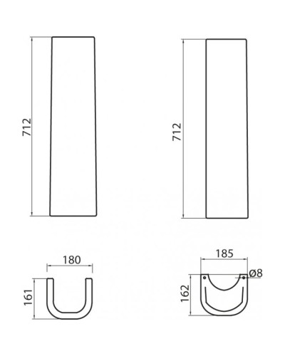 Пьедестал для раковины BelBagno Sabrina BB122P