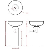 Колонна для раковины Artceram Jolie JOC001 05 00