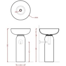Колонна для раковины Artceram Jolie JOC001 01 00